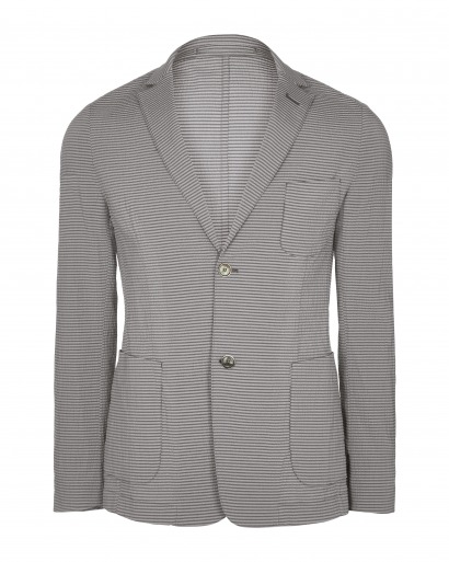 Grey Seersucker Jacket