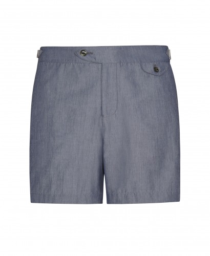 Indigo Chambray Cabana Short